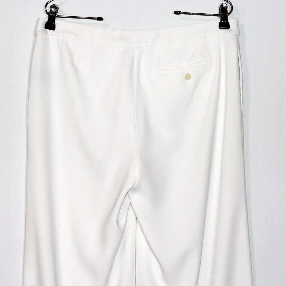 Ralph Lauren White Wide Leg Trouser Pants Size 12P